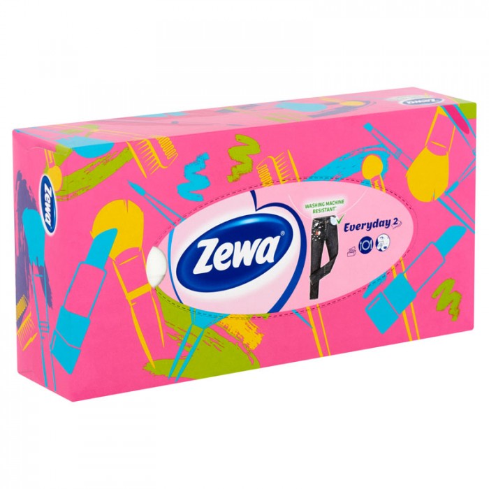 Zewa Everyday 2 rétegű dobozos papír zsebkendő 100 db