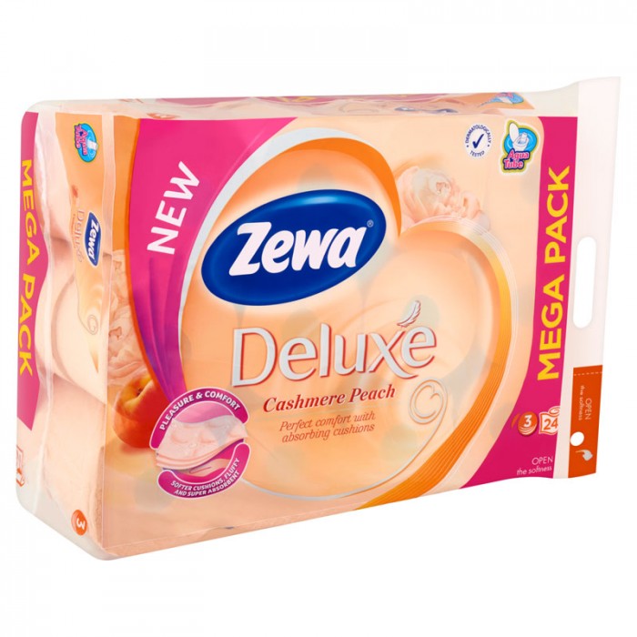Zewa Deluxe 3 rétegű toalettpapír Cashmere Peach 24 tek.